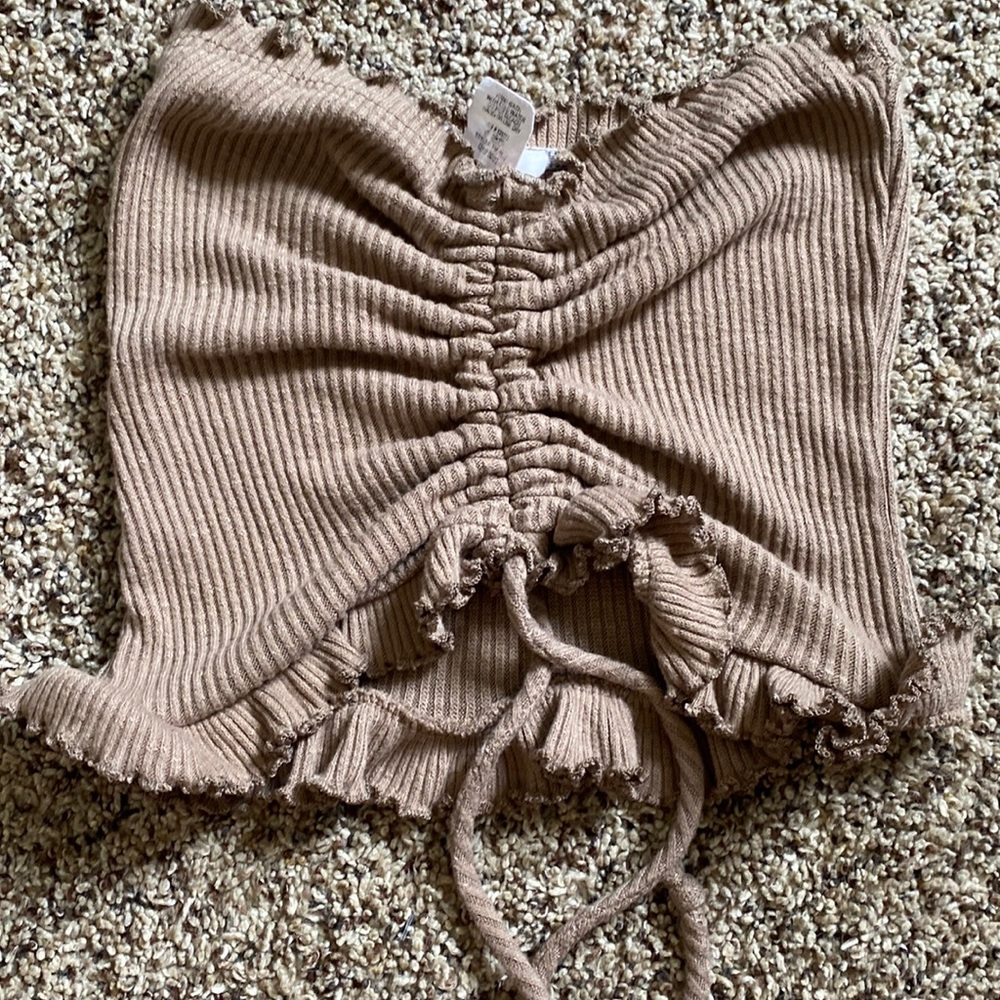 Brown tube top size small